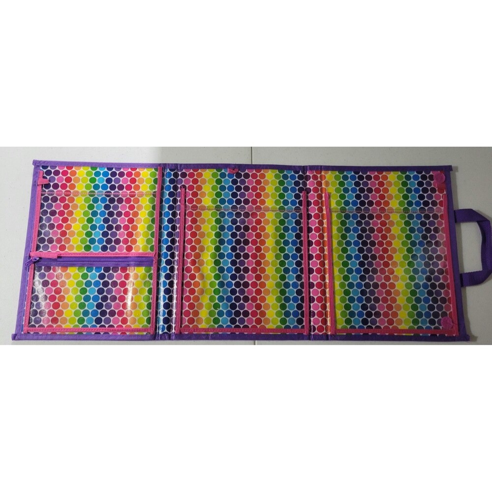 Lisa Frank TIKANNI HUSKY Trifold Portfolio Storage Case Folder School Art - Picture 5 of 5